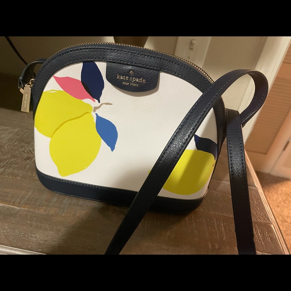 sylvia lemon zest x-large dome crossbody